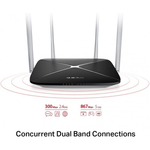 Mercusys AC12, AC1200 Mbps Kablosuz Dual-Band Router