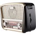 MF Product Acoustic 0186 Retro Fenerli Kablosuz Radyolu Bluetooth Hoparlör Kahverengi Outlet