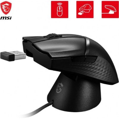 MSI Clutch GM31 Lightweight RGB Makrolu Şarjlı Ergonomik Optik Kablosuz Oyuncu Mouse