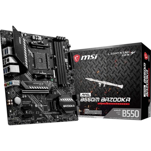 MSI Mag B550M Bazooka AMD AM4 DDR4 Micro ATX Anakart - OUTLET