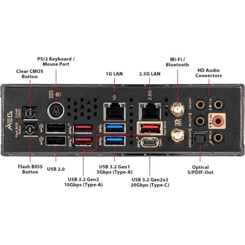 MSI Meg Z490 Ace Intel LGA1200 DDR4 ATX Anakart Teşhir 