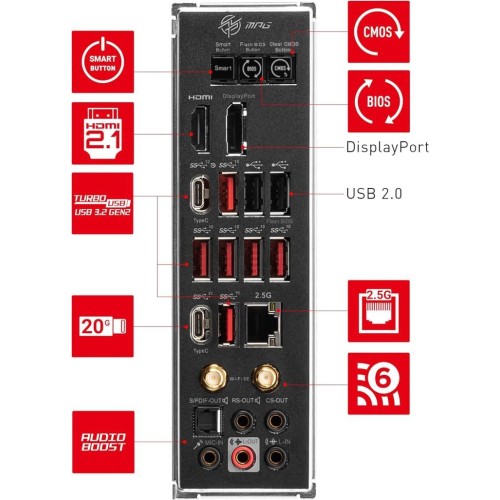 MSI Mpg X670E Carbon Wi-Fi AMD AM5 DDR5 ATX Anakart Teşhir