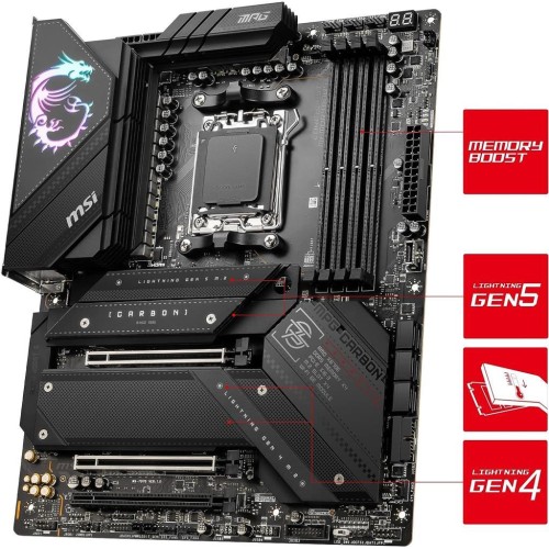 MSI Mpg X670E Carbon Wi-Fi AMD AM5 DDR5 ATX Anakart Teşhir