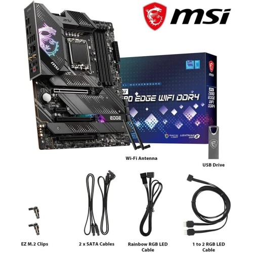 MSI Mpg Z690 Edge Wi-Fi Intel LGA1700 DDR4 ATX Anakart - OUTLET