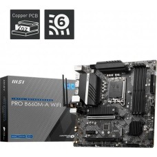 MSI PRO B660M-A D4 Wi-Fi Intel LGA1700 DDR4 Micro ATX A...