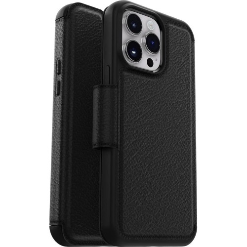 OtterBox iPhone 14 Pro Max Folyo, MagSafe ile Uyumlu, 3 Yuvalı Yumuşak Dokunuşlu Folyo, Güçlü Manyetik Hizalama, Siyah Outlet