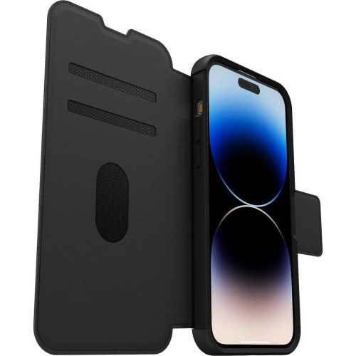 OtterBox iPhone 14 Pro Max Folyo, MagSafe ile Uyumlu, 3 Yuvalı Yumuşak Dokunuşlu Folyo, Güçlü Manyetik Hizalama, Siyah Outlet