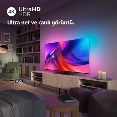 Philips 55PUS8808 4K Ultra HD 55" 140 Ekran Uydu Alıcılı Google Smart LED TV Outlet