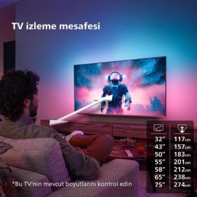 Philips 65PUS8808 4K Ultra HD 65" 165 Ekran Uydu Alıcılı Google Smart LED TV