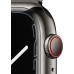 Apple Watch Series 7 GPS + Cellular 41mm Grafit Paslanmaz Çelik Kasa ve Milano Döngüsü Kordon Akıllı Saat(İthalatçı Garantili)