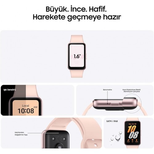 Samsung Galaxy Fit3 Akıllı Bileklik, Pembe