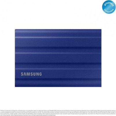 Samsung T7 Shield MU-PE1T0R/WW Mavi USB 3.2 1 TB Taşınabilir SSD - Outlet