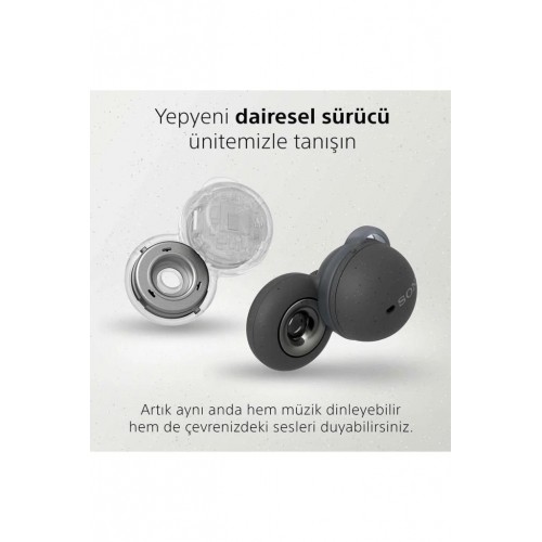 Sony LinkBuds WF-L900 TWS Kulak İçi Bluetooth Kulaklık Gri-Teşhir