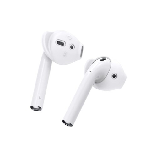 AirPods 2/1 Nesil Uyumlu Kılıf, Spigen Earhooks Teka RA201 White