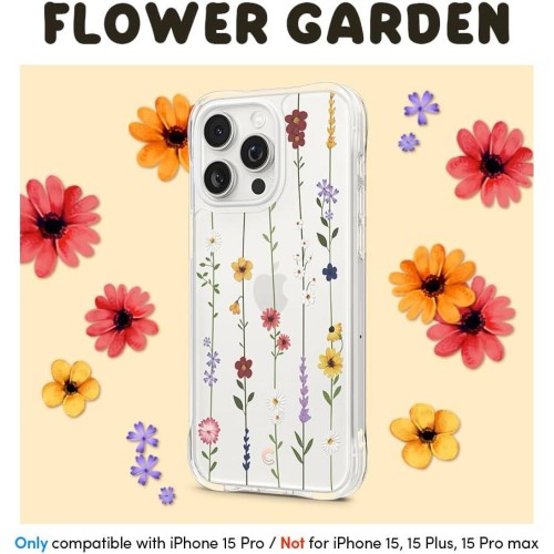 Spigen Ciel by Cyrill Apple iPhone 15 Pro Kılıf Cecile Flower Garden - ACS06760-OUTLET