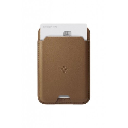 Spigen Apple MagSafe iPhone 14 / 13 12 Serisi için Cüzdan Valentinus Brown - AFA03854