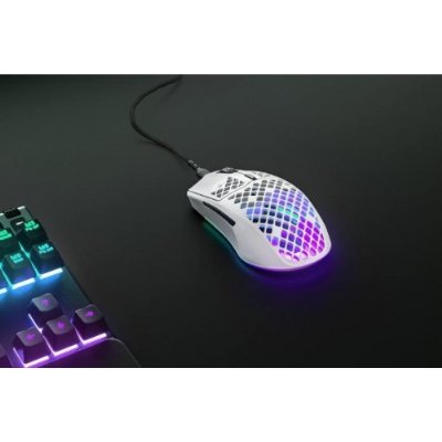 SteelSeries Aerox 3 Snow RGB Optik Kablolu Oyuncu Mouse - Teşhir