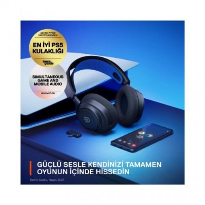 SteelSeries Arctis Nova 7P Kablosuz Mikrofonlu Kulak Üstü Oyuncu Kulaklığı Outlet