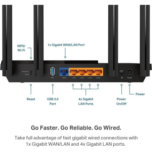 TP-Link Archer AX55, AX3000 Mbps Dual Band Gigabit Wi-Fi 6 Router