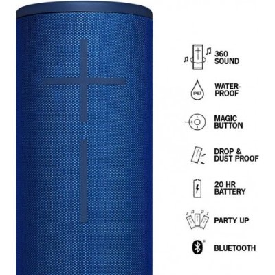 Ultimate Ears Megaboom 3 Bluetooth Hoparlör Mavi - Teşhir