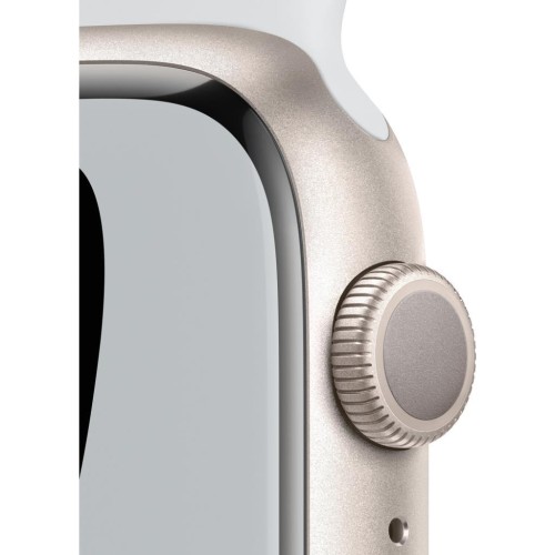 Apple Watch Series 7 Nike GPS 45mm Yıldız Işığı Alüminyum Kasa ve Nike Spor Kordon Akıllı Saat